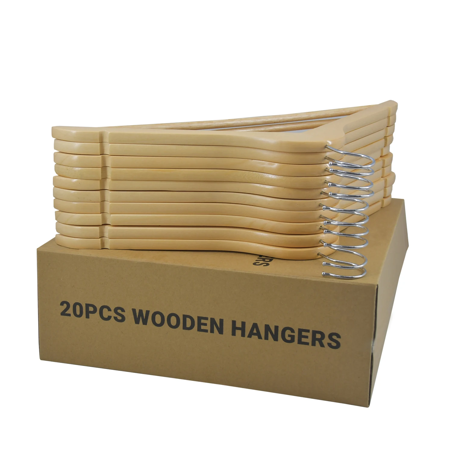 Top quality custom wooden coat hangers stand for clothes