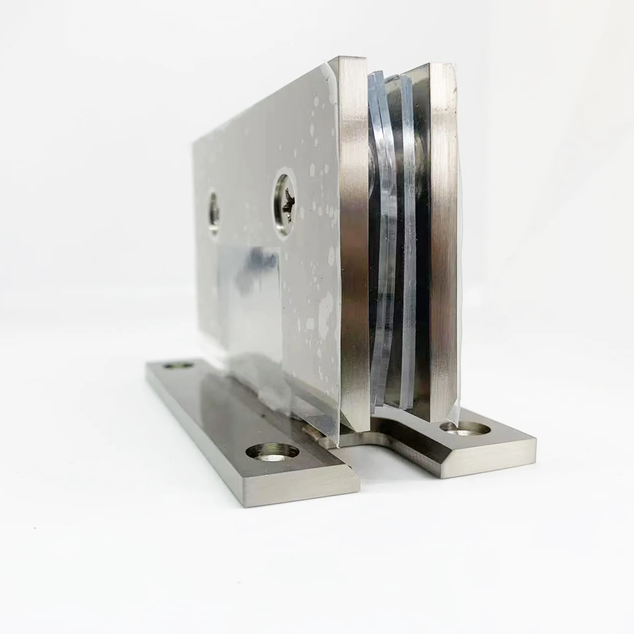 Condibe shower glass door heavy duty nickel brush wall to glass hinge