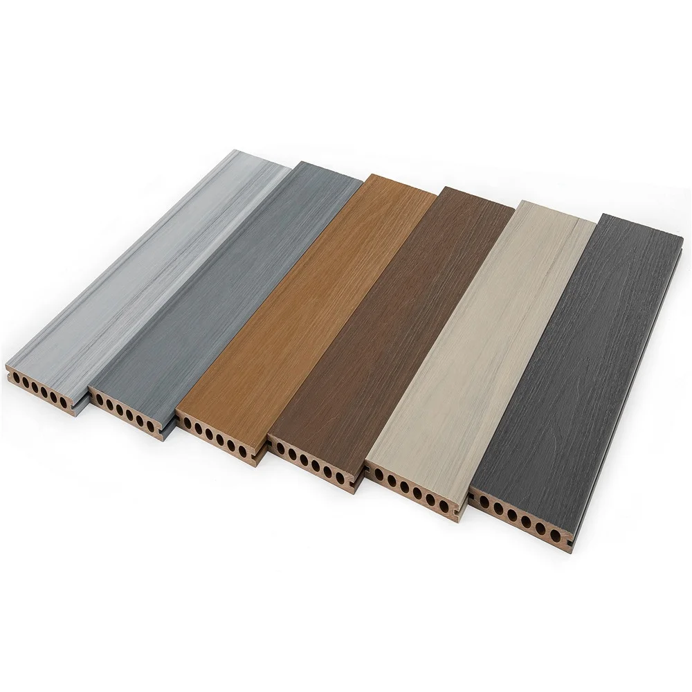 Hot-slae Hollow Wood Plastic Composite Decking Waterproof Outdoor Wpc Decking Floorings