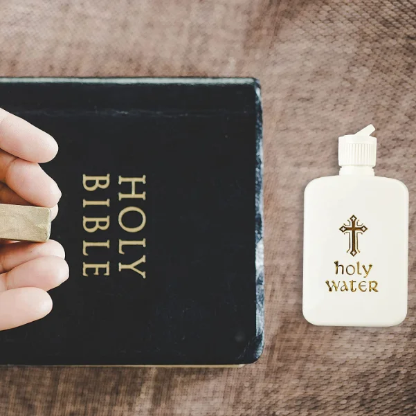 120ml 4oz Household Holy Containers Baptism Accessory Catholic Refillable Christian Water Bottle For Holy