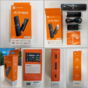  Оригинальный Xiaomi Smart Mi TV Stick Европейская версия Google Android четырехъядерный 1080P HD Dual для smart