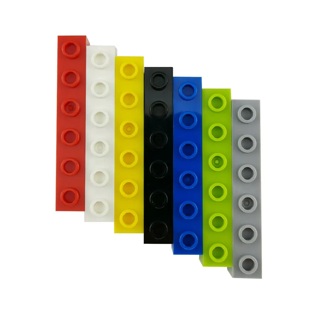 No.3894 Technic Brick 1 x 6 with Holes Parts DIY Educational Assembly Building Blocks Toy Brick