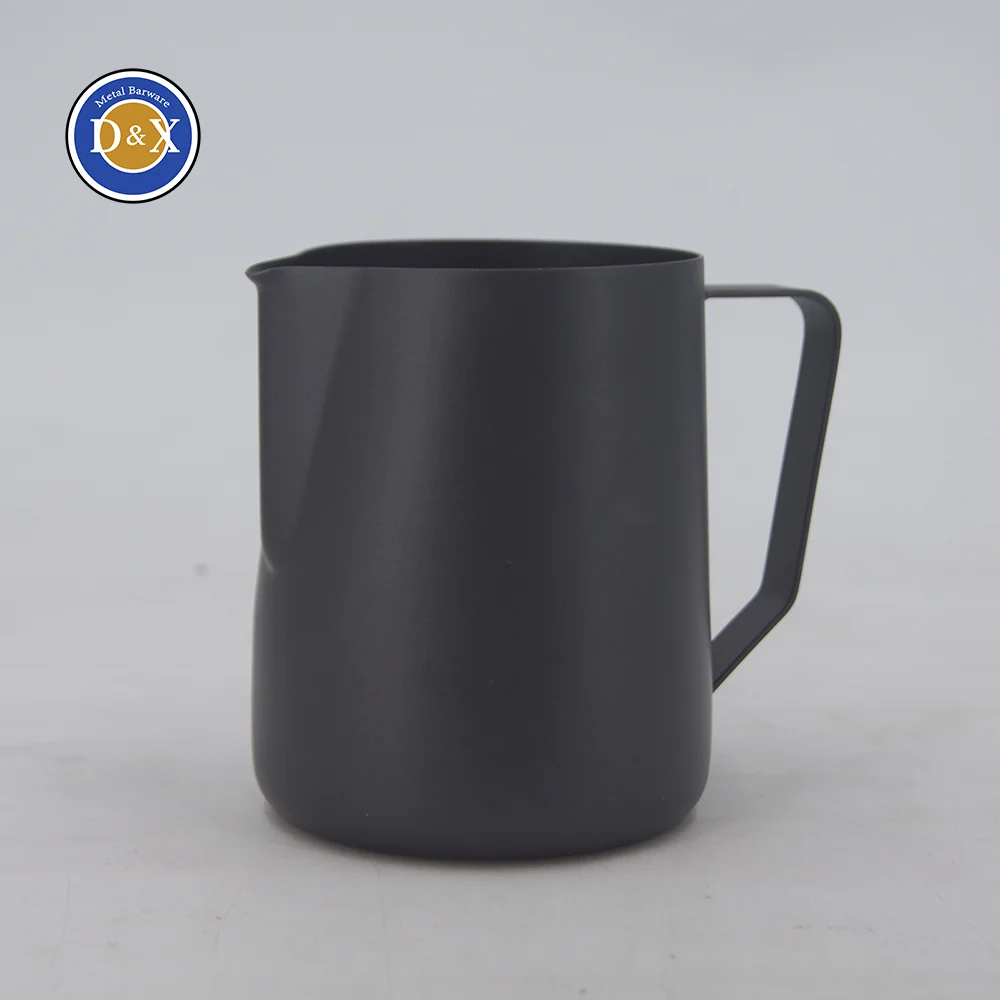 Custom Metal Espresso Steaming Pitchers Coffee Foam Making Pitcher Latte Art Froth Cup Stainless Steel Milk Frother Cup