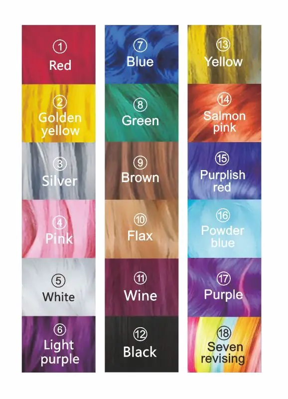 Hair colour spray