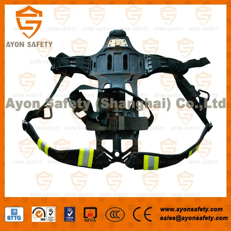 High strength fit well to human fireproof flame-resistance plastics backboard backplate for SCBA set cylinder for firefighting