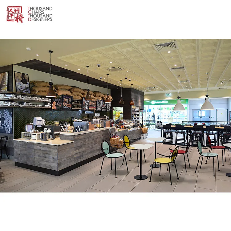 Metal Dining Cafe Furniture Chairs Coffee Shop Kids Chairs and Table Set Tctd Steel Home Furniture Modern Furniture Convertible