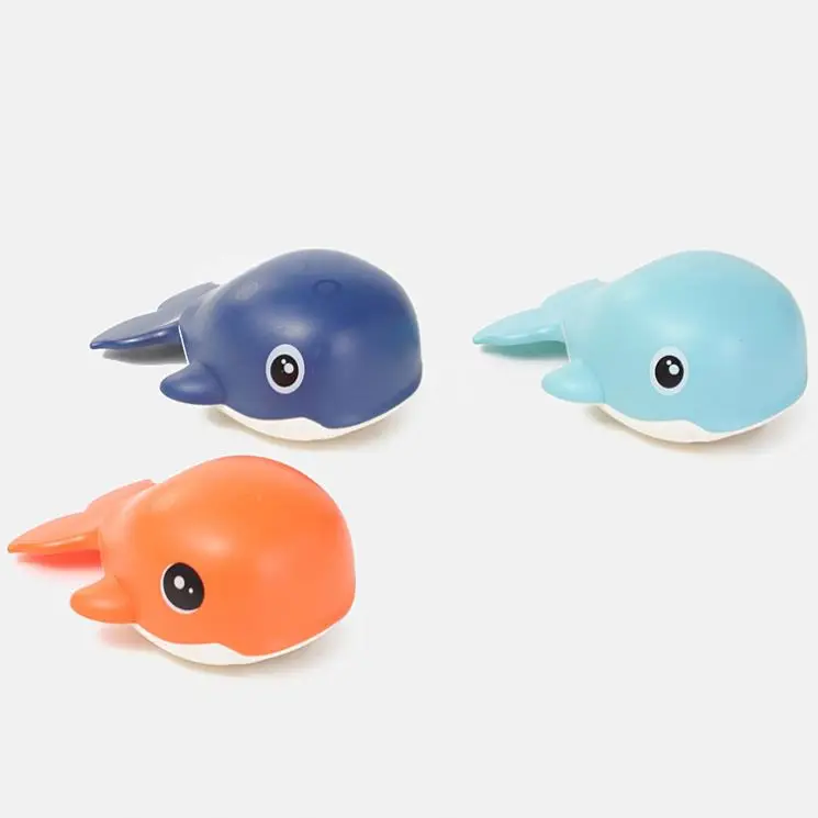 High quality wholesale cheap cute cartoon dolphin bath toy baby water play toy swimming wind-up toys for kids