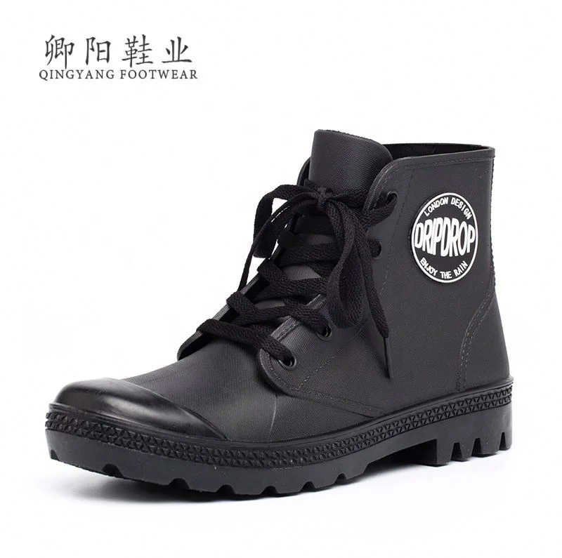 
Manufacturer Factory Women Fashion Chelsea PVC ankle Rain Boots 