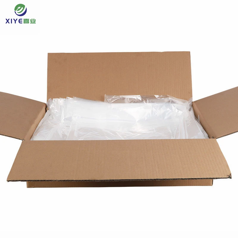 customized large transparent 20 to 60 microns recycle gussetted ldpe plastic pe flat bags