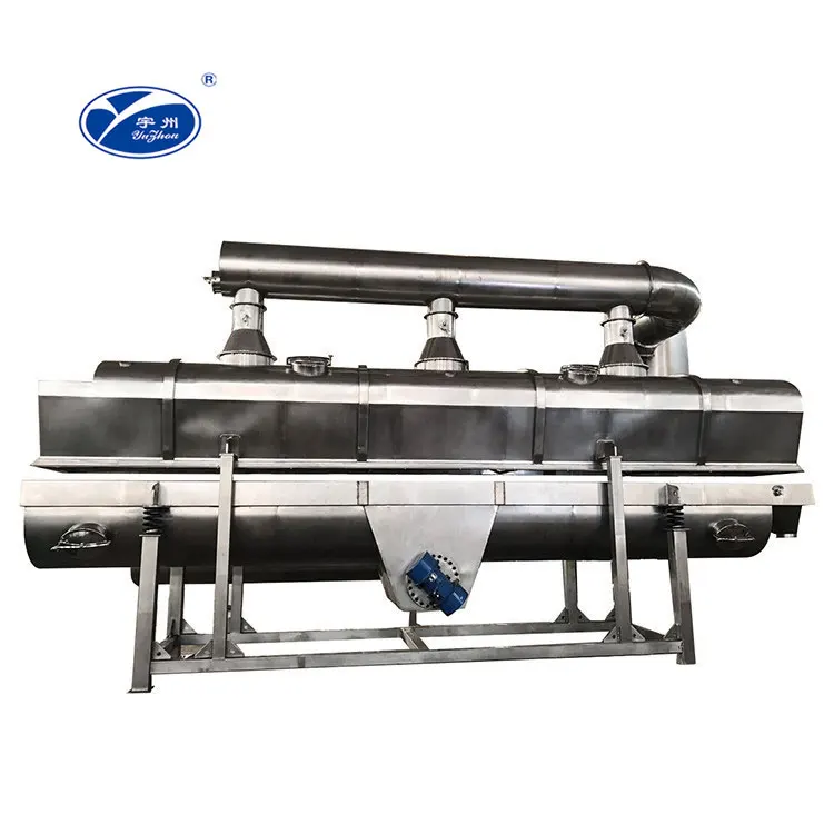ZDG Horizontal Continuous Vibrating fluid bed dryer machine for sugar, food, salt drying machine
