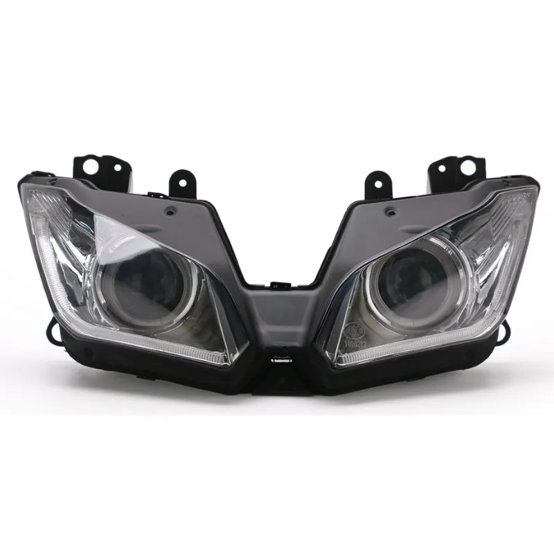 Suitable for Kawasaki NINJA 250 300 ZX6R ZX 6R Angel Eye LED headlight assembly 13-16