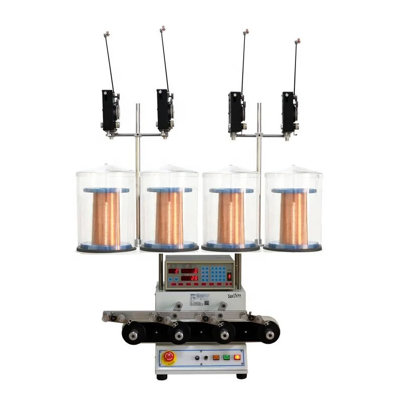 
Obverse four spindles filtering choke coil winding machine 