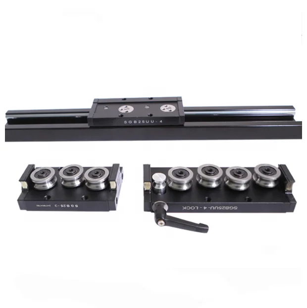 SGR20-1000mm SGB20UU Aluminum Rectangle Double Axis Linear Guide Rail Slide Block For CNC Machine