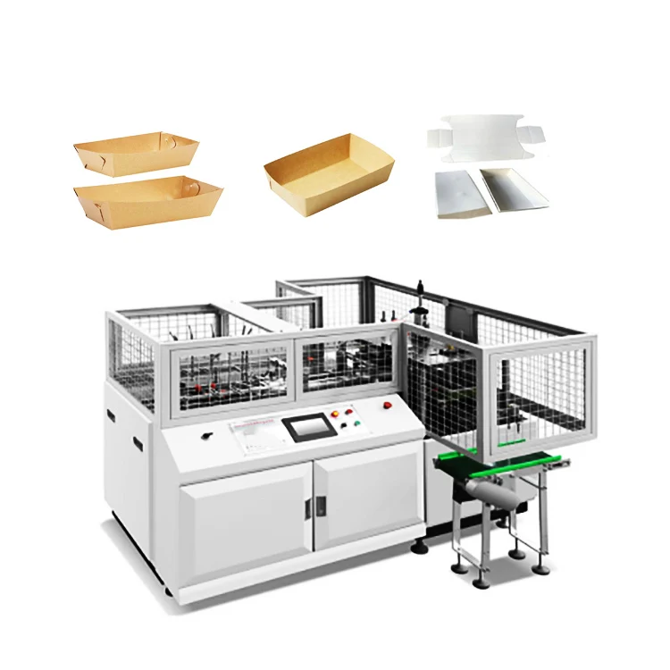 Full Automatic Hot Sale Different Size Western Pastry Small Cake Paper Cake Box Forming Making Machine