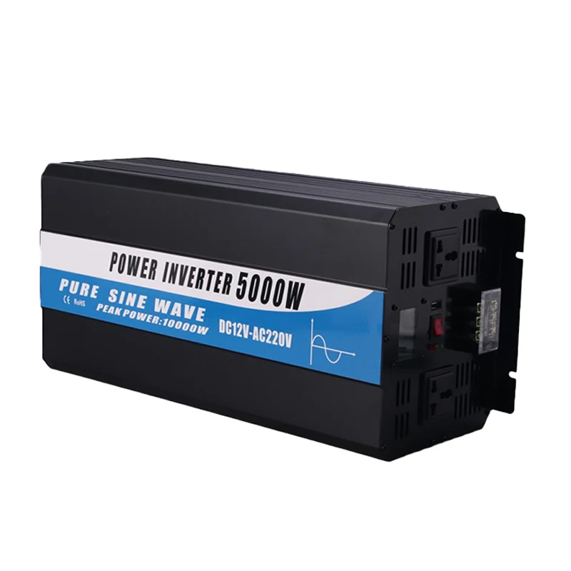 high quality factory sell 12v 24v 48v DC to 110v 220v AC  5000w  inverter 12v 220v 5000w