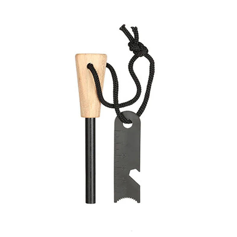 Portable outdoor Firestone   Camping equipment field survival tools     Magnesium bar Fint and steel