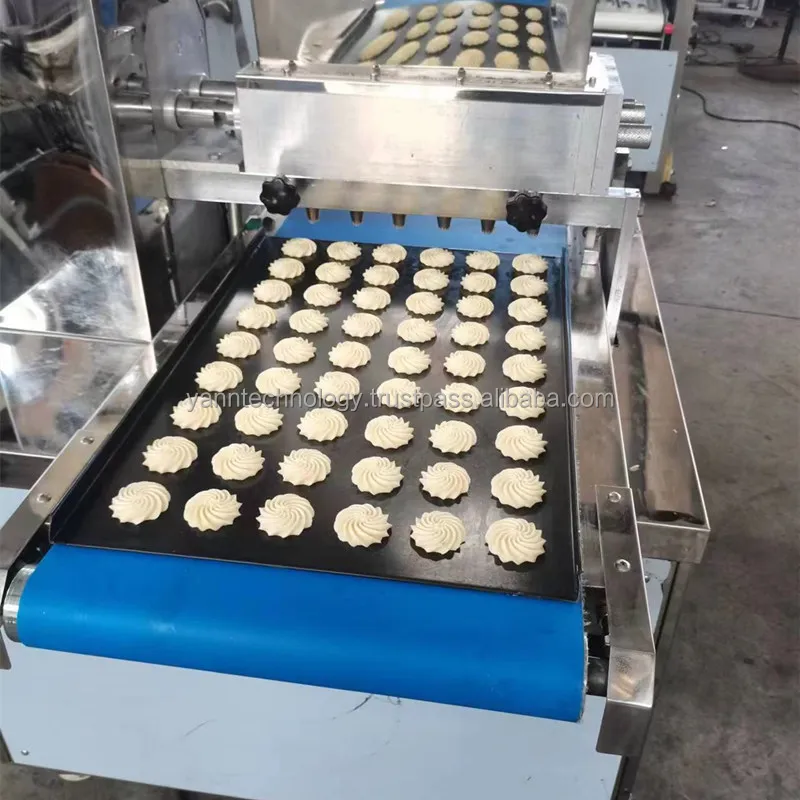 Fully Automatic Energy Saving Produce Cookies and Soft Biscuit Making Production Line Soda Rotary snack forming machine