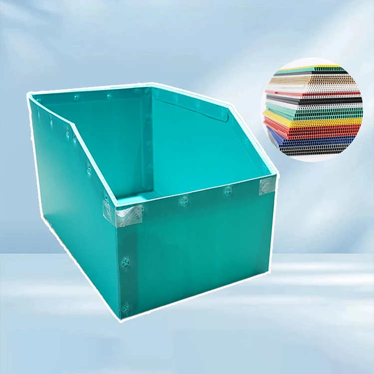 Customized design Hollow PP Corrugated Box Plastic Boxes for Storage Packaging Durable PP Hollow Sheet Folded Boxes