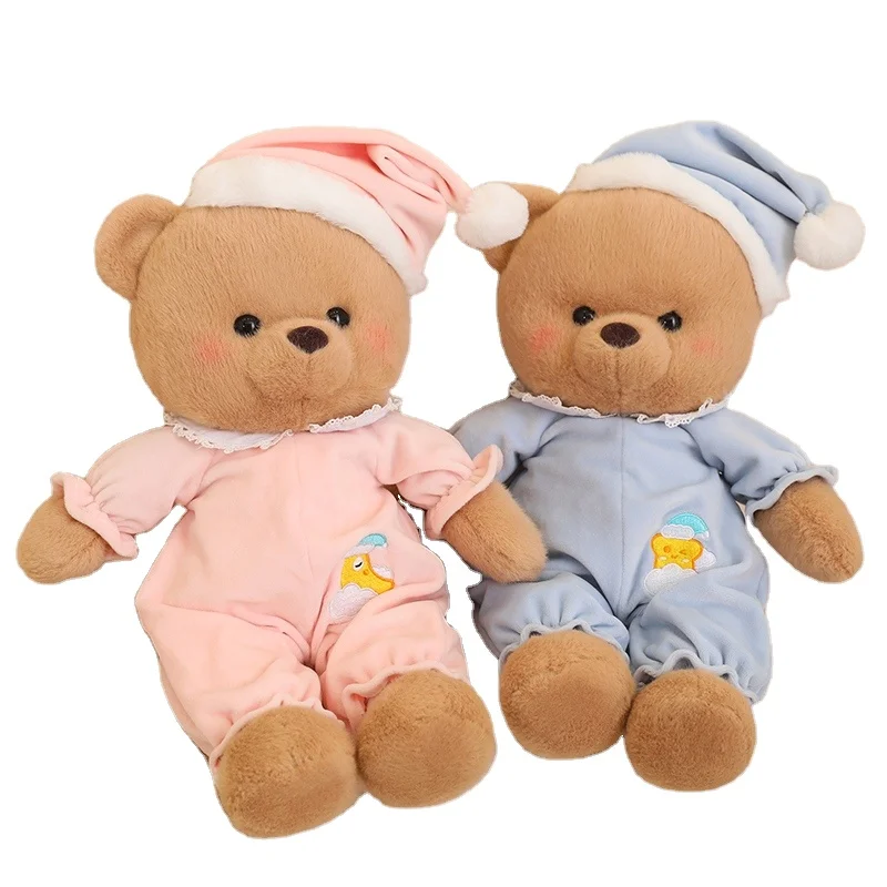 Wholesales Cartoon Teddy Bear Action Figure Custom Plush Toy Comfort Plush Bear Soft Cute Little Teddy Bear