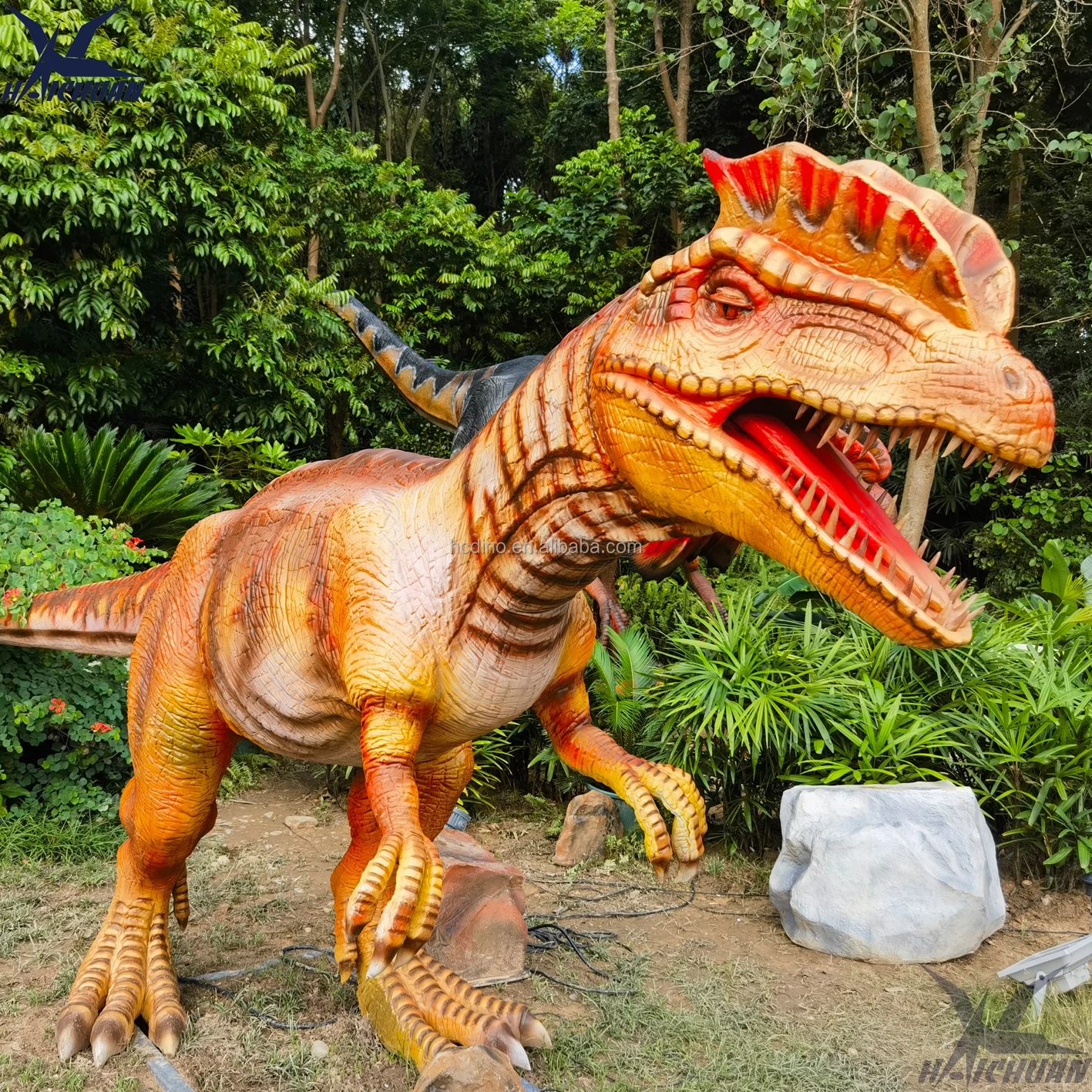 Giant Robot Dinosaurio Mecatronicos Dinosaurs Statue Life Size Animatronic Moving Dinosaur for Adventure Dinosaur Theme Park