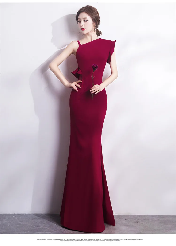 1016# formal grown for beauty contest party long evening dress sexy woman club prom bridesmaid dress