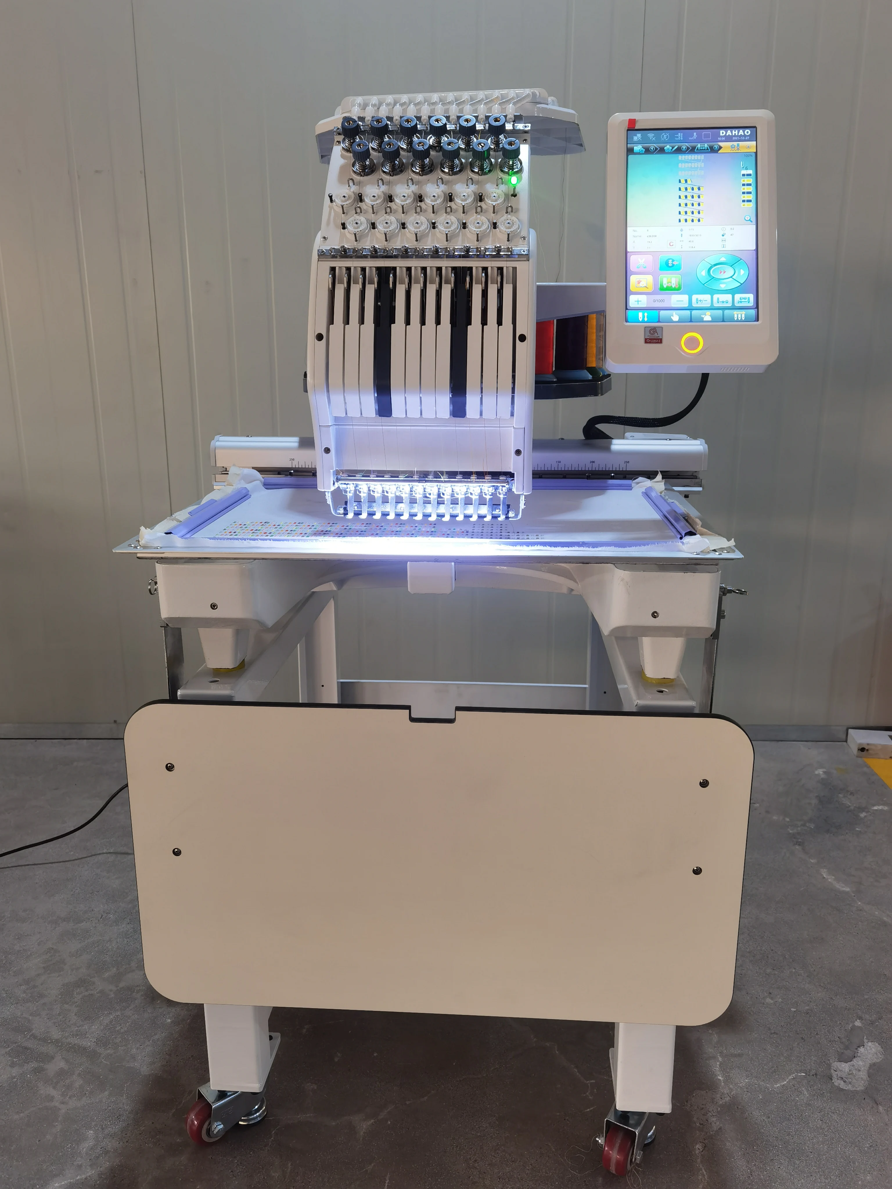 Embroidery Machine Brand New and Original High quality computerized single head 12/15 needles hat mini embroidery machines