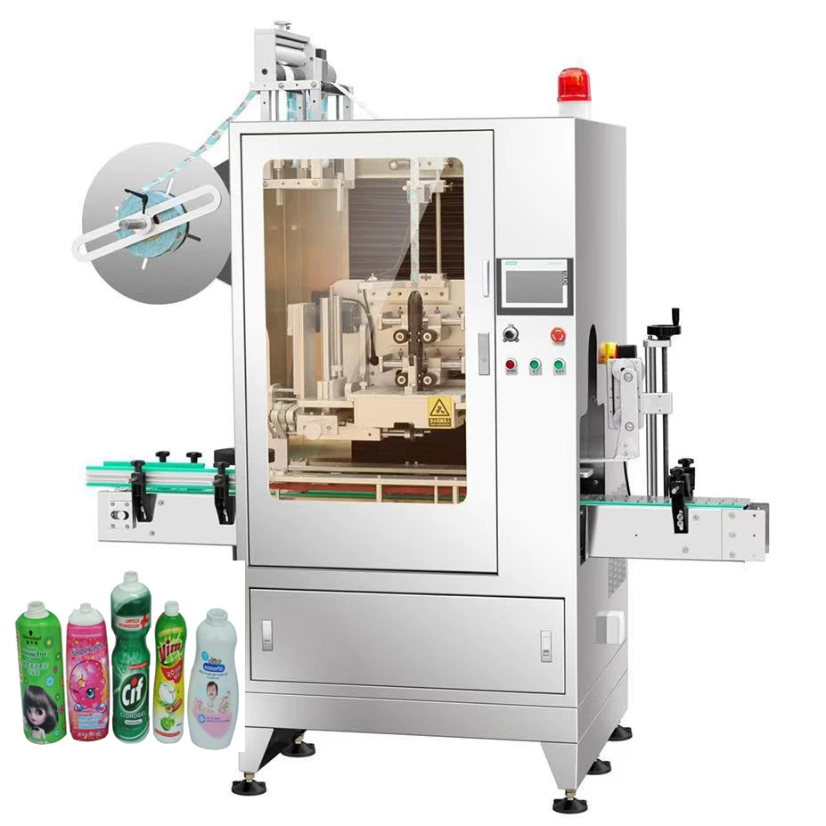 SRL-150 Shrink Sleeve Labeling Machine Daily Chemical Products Heat Shrinkable Sleeve Labeling Machine