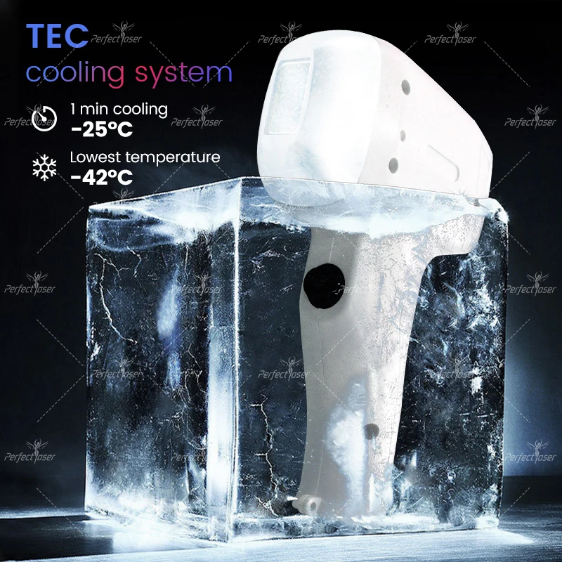 Big Power Permanent Skin Rejuvenation Laser Hair Removal 808nm professional ice titanium Diode Laser Hair Removal Machine