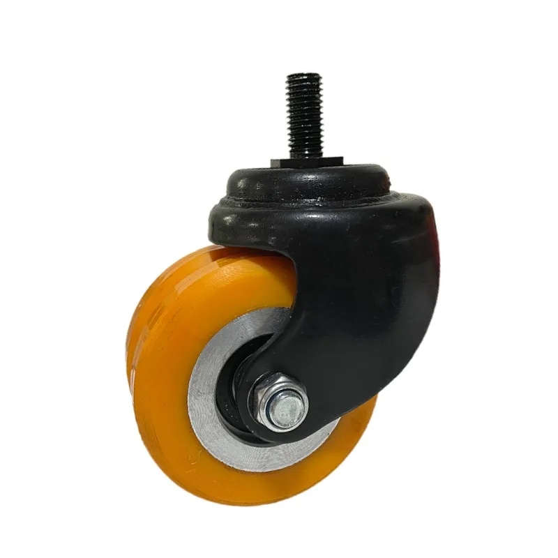 Supply polyurethane universal wheel industrial wheelbarrow polyurethane casters screw casters