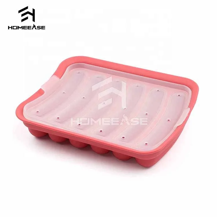 Eco-friendly Kitchenware Baking Tools Home Diy Hot Dog Refrigerate Silicone Sausage Mold