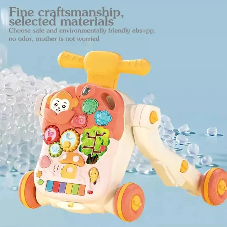 2023 New 4 In 1 Infant Game Table Multifunctional Push Car Toddler Baby Walker