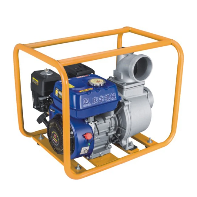 Gasoline engine powered high pressure water jet piston pump machine