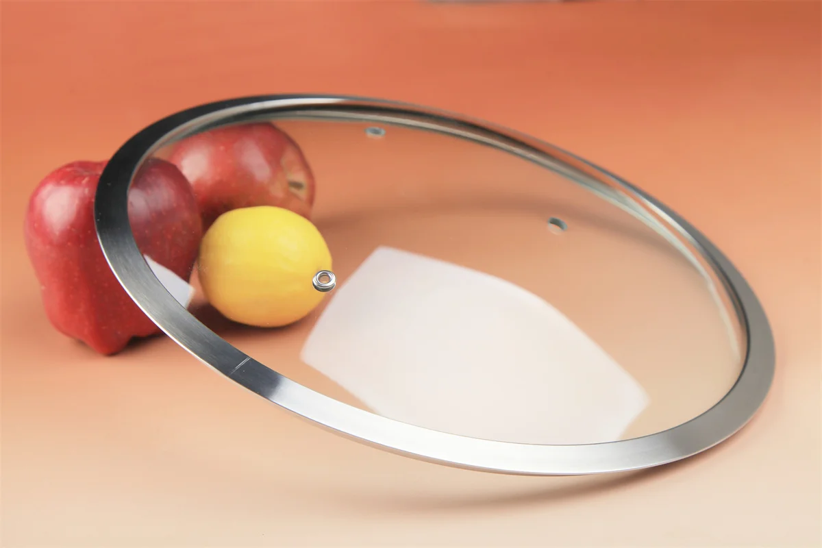 F type Tempered Glass Lid For Kitchen Cookware Cooking Frying Pan Lid