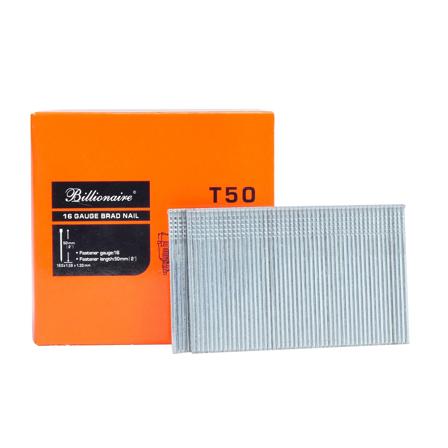 16 gauge F 16  top sell finishing brad strip galvanized High Quality nails 2 inch size for wood