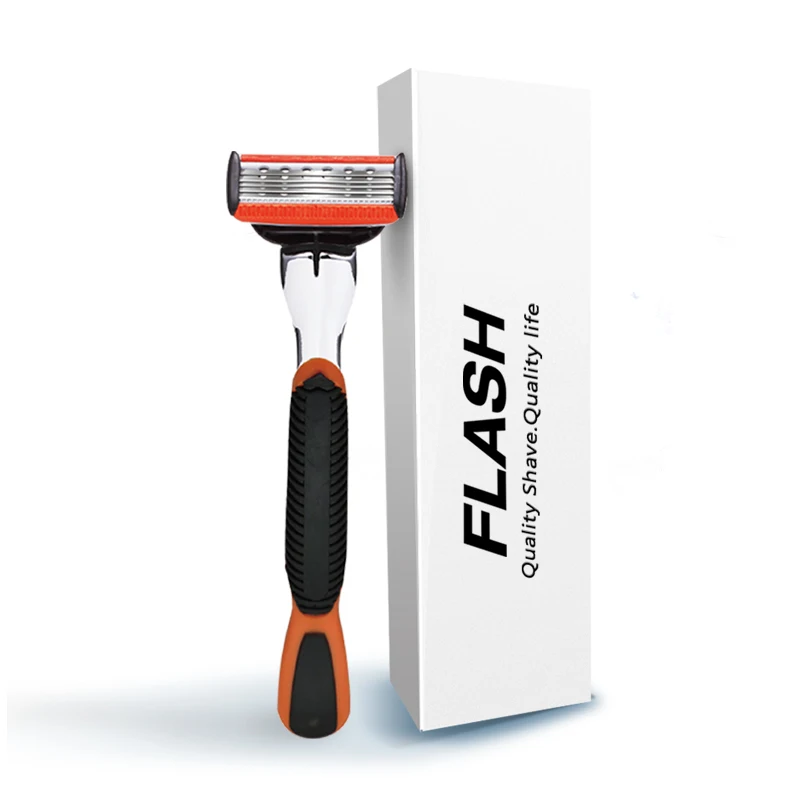 Набор для бритвы с одним бритвенным станком И картриджем 5 лезвиями безопасного бритья мужчин