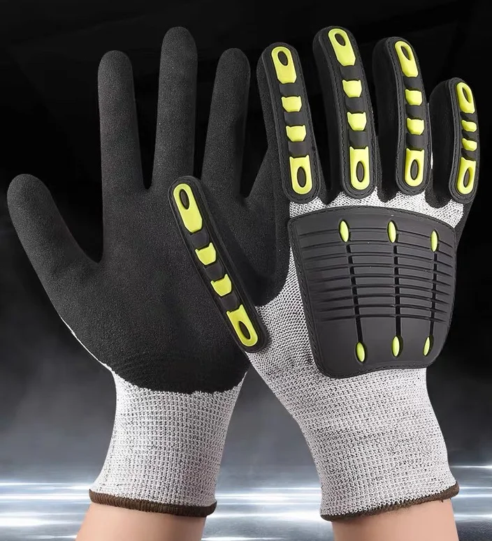 Thick wear-resistant anti-smashing work gloves anti-collision labor protection work safety gloves Shockproof Mechanical Gloves