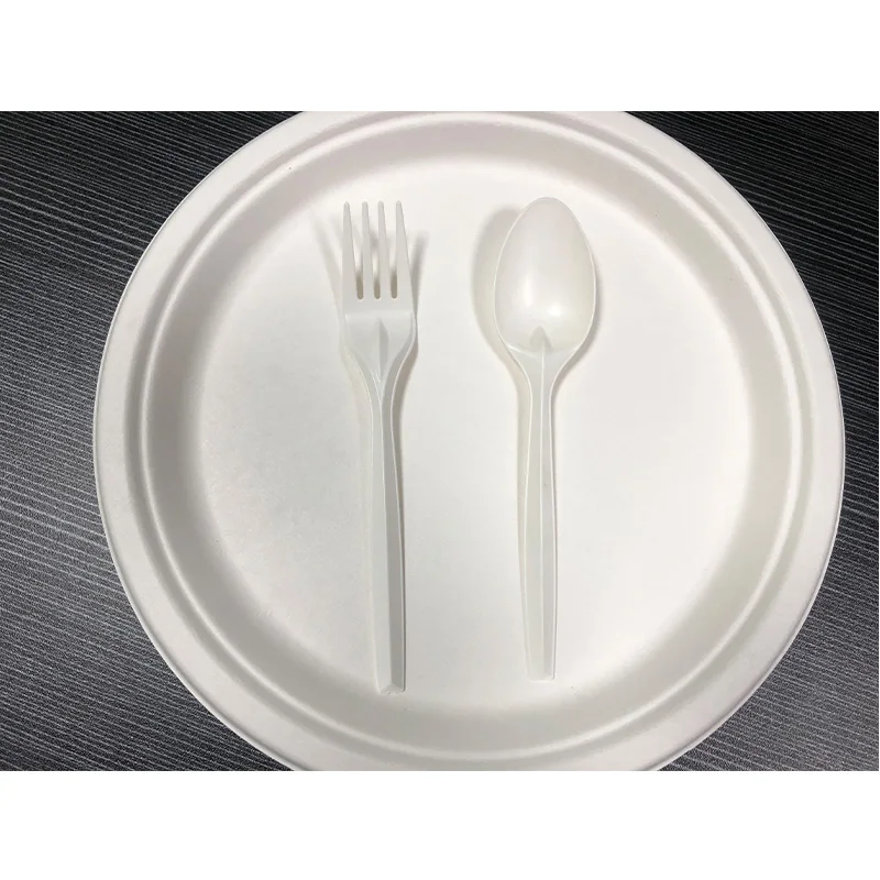 compostable biodegradable pla tableware tableware customized cornstarch pla knife fork spoon disposable compostable tablewar
