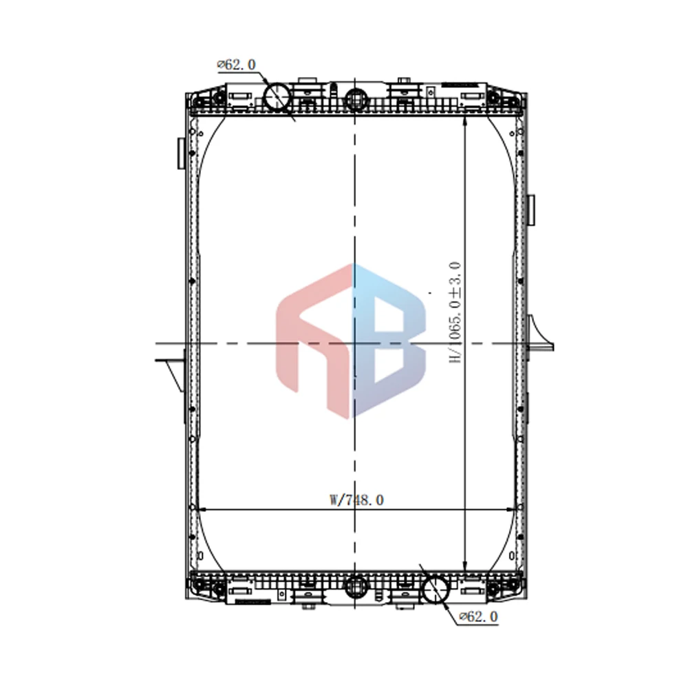 Radiator Engine cooling system 1326966/1617340/1617341/1364465/1858772/1858774 for DAF XF95 truck radiator