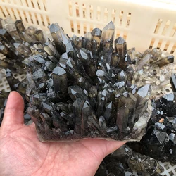 Rare Smoky Citrine Clear Quartz Crystal Cluster For Home Decoration Crystal Cluster