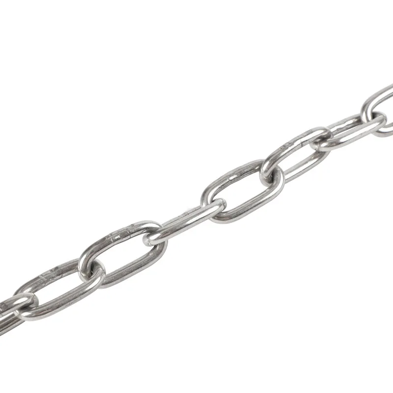 Durable waterproof Dacromet 1.2-20mm SS 201/304/316 link boat connection swing stainless steel chain for marine