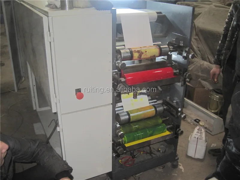 RTRY-850 one color Textile Pressure gauge Delam relam with UV dryer Cold stamping flexo label printing machine