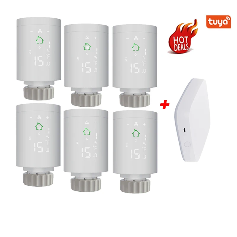 2021 Latest Tuya Radiator Thermostatic Valve Head Smart Home ZigBee3.0 Trv
