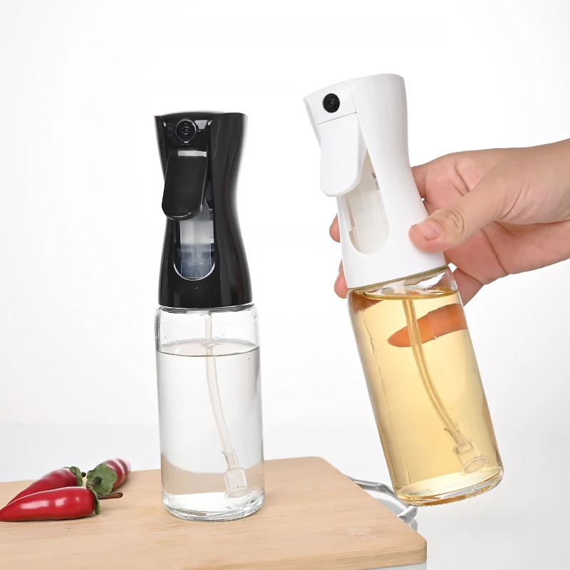 Hot Sale Household Essential kitchen Press-type BBQ Olive Oil Spray Bottle Edible Olive Oil Dispenser Bottle For Kitchen