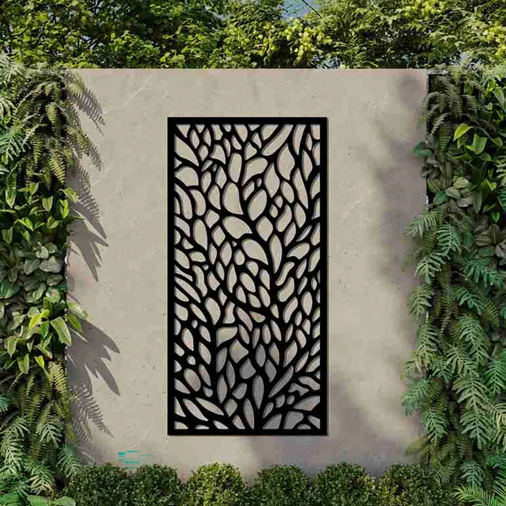 8ft Tall Aluminum Yard Fence with Wpc Cover Black Horizontal Privacy Screen No Dig Multi-Functional Ideas for Estate Gates