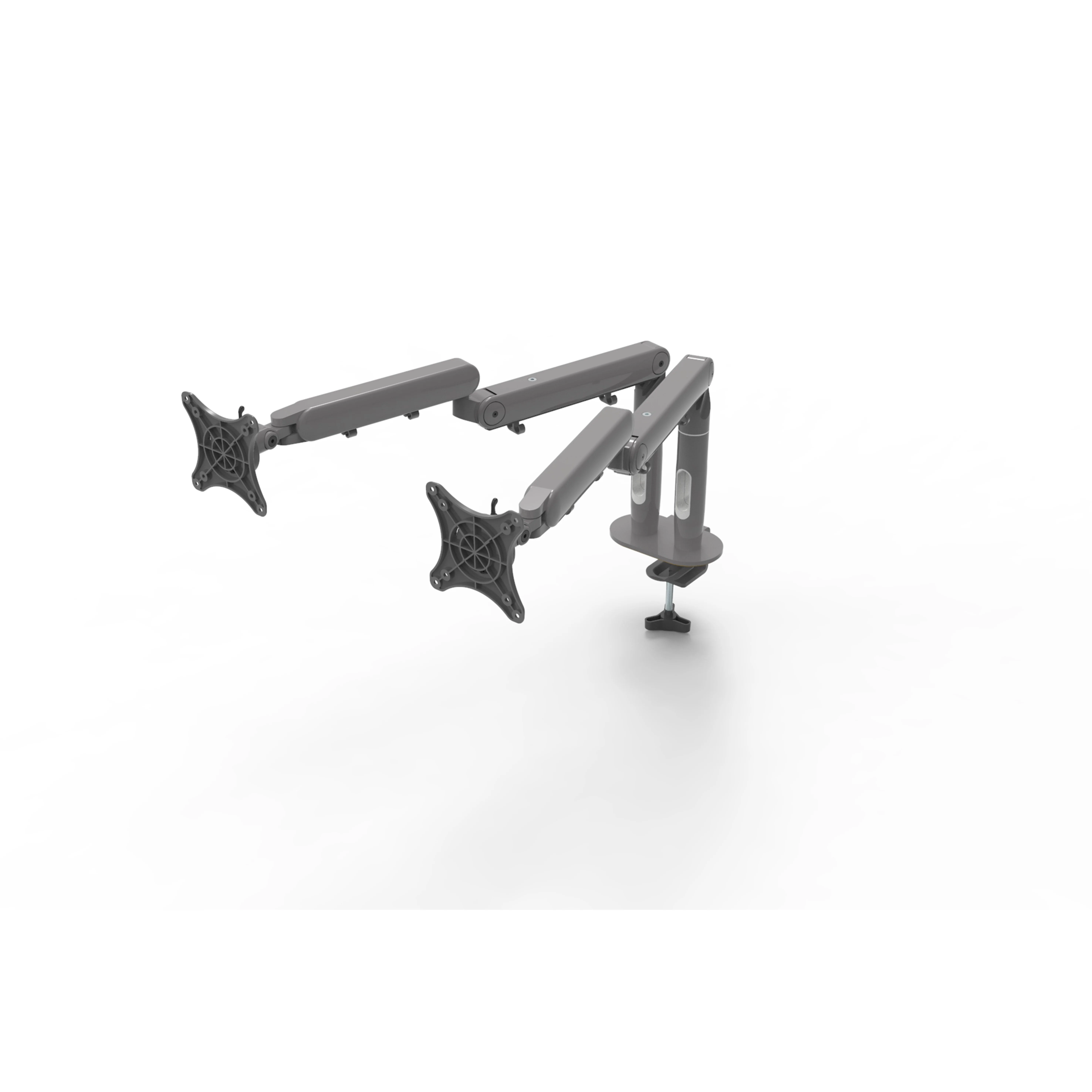 Dual Arms Desk Monitor Mount, Monitor Stand Clamp