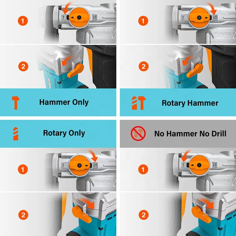 Berserker 1050W SDS-Plus Rotary Hammer Drill Corded Demolition Hammer for Concrete