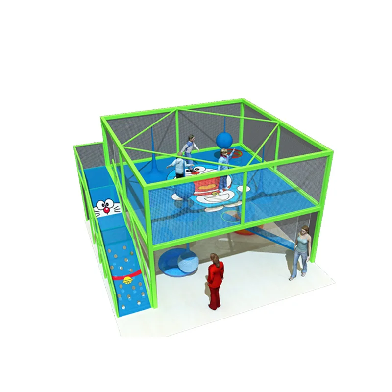 
ROPECUBE rainbow rope nets playground children climbing rope net indoor play park indoor trampoline park 