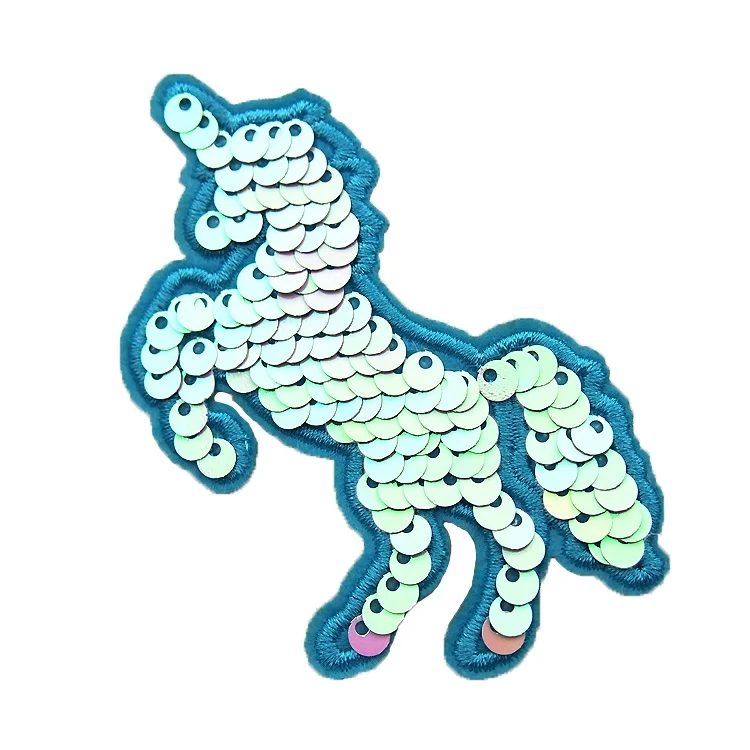 BL064-Sew on Embroidered Clothes Labels OEM Factory Heat Cut Custom Made Logo Embroidery Diamonds Patches for Hats