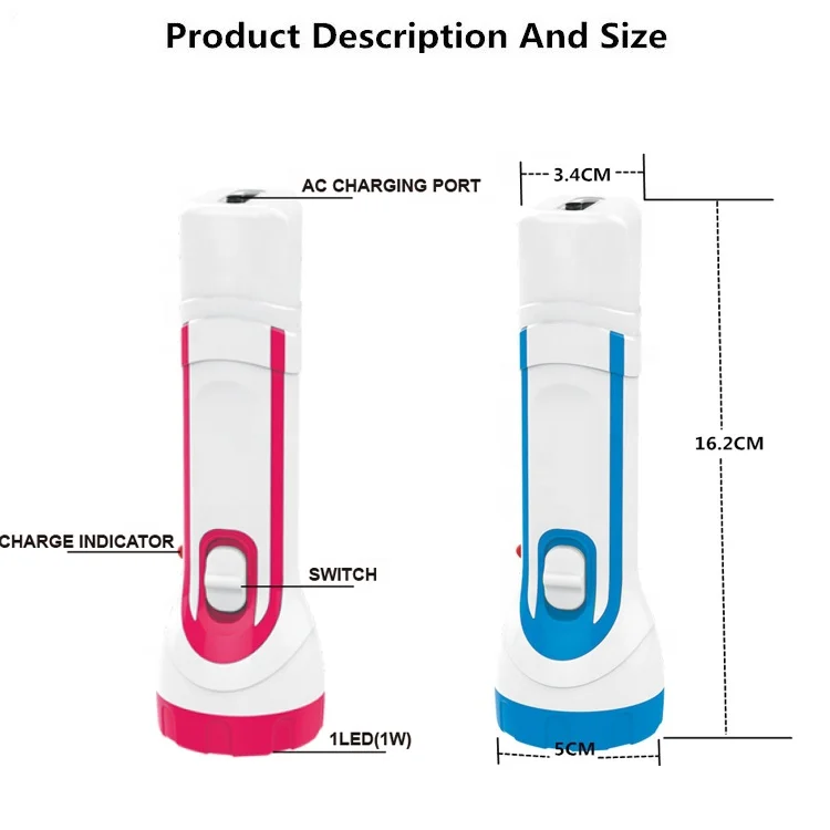 
Classical Item OEM Customized Popular Style Portable Geepas Good Quality Rechargeable Led Flashlights 