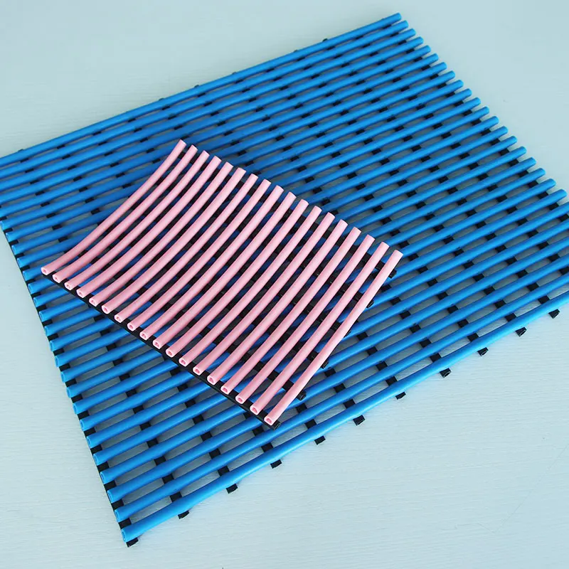 Durable High Quality Anti-fatigue Non-slip Bath Locker Room Tube Plastic Pipe Flooring Door mat